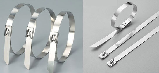 Stainless steel strips for utility poles